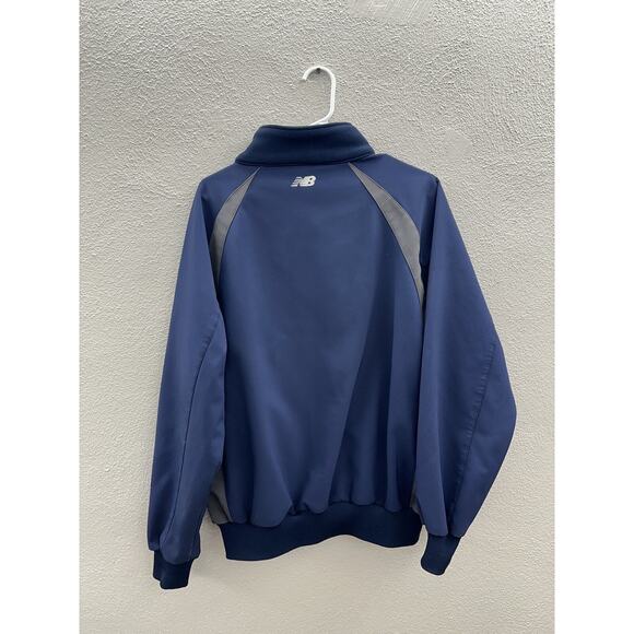 Mens New Balance York Revolution Baseball Jacket Size Small Navy Blue Zip Up - Picture 14 of 16